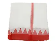 Jagnnath Puri Temple Border Dhoti and Chadar Set