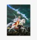 Lord Kalki Kills the Demons at the End of the Kali-Yuga