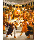 Lord Krishna Worshiped at the Rajasuya-Yajna [Killing Sisupala]