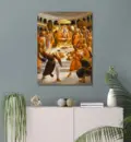 Lord Krishna Worshiped at the Rajasuya-Yajna [Killing Sisupala]