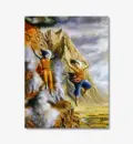 Krishna and Balarama Leap From Mount Pravarsana
