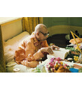 Prabhupada Reading Book at his Desk