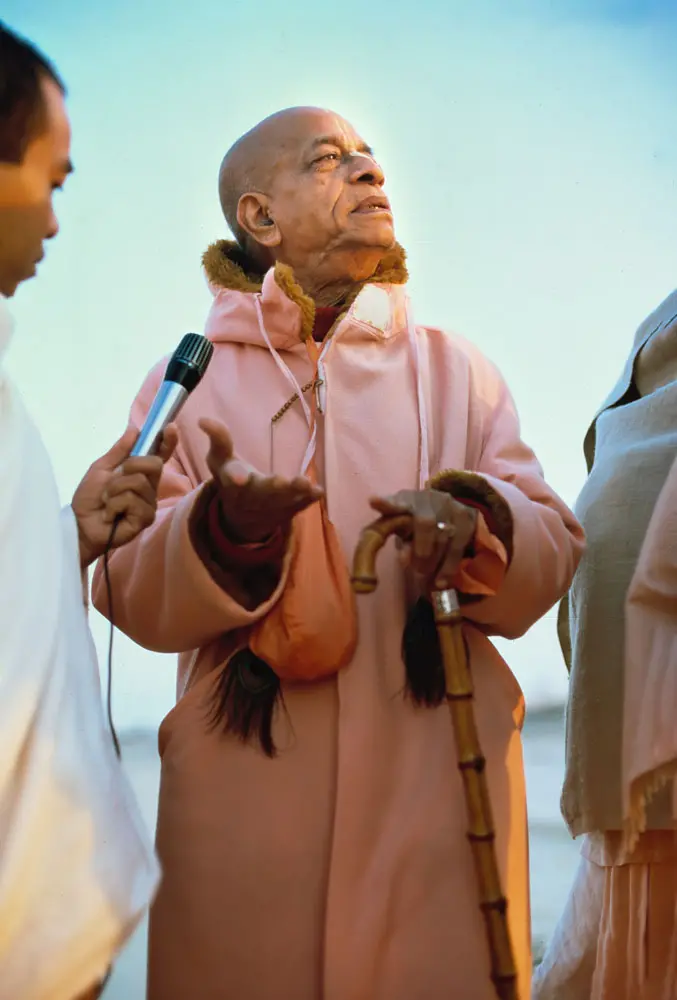 Srila Prabhupada on Morning Walk at Venice Beach Speaking about Rascal Scientists