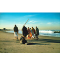 Prabhupada Morning Walk With Disciples on Venice Beach From Behind