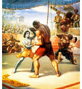 The Wrestling Match - Krishna and Balaram vs Kamsa