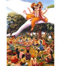 Lord Brahma Observes the Activities of Krishna and Balaram in Vrindavan