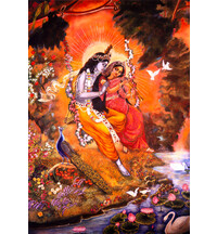 Radha and Krishna on the Swing