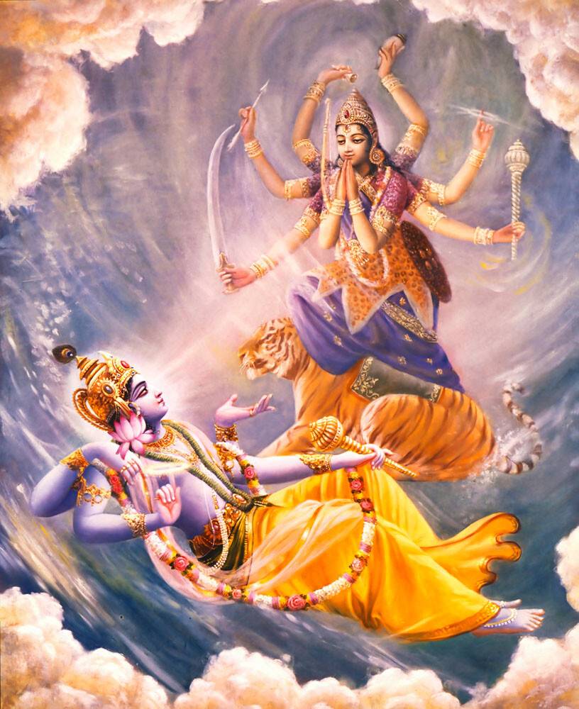 Maha Vishnu and Mother Durga