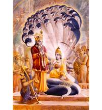 Lord Vishnu on Sesa-Naga