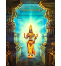 Lord Vishnu In a Doorway