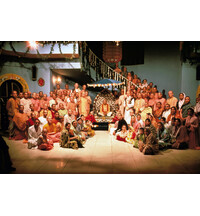 Srila Prabhupada With Disciples in Temple