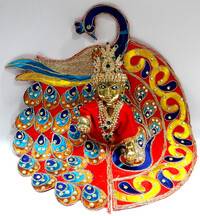 Deluxe Peacock Dress for Laddu Gopal Deity