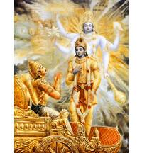 Krishna Reveals His Four-Armed Form