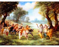 Krishna, Balarama, and Their Friends Enter the Vrindavan Forest