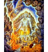 Krishna Reveals Universal Form Painting