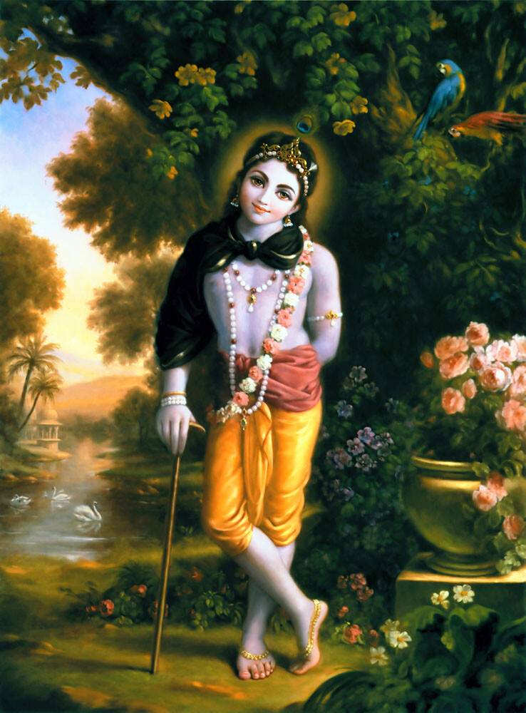 Krishna Plays Like an Ordinary Boy
