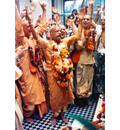 Srila Prabhupada dancing at Bhatktivedanta Manor, London Kirtan