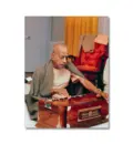 Srila Prabhupada Playing Harmonium