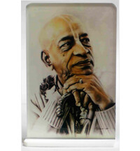 Acrylic Stand -- Srila Prabhupada White Portrait