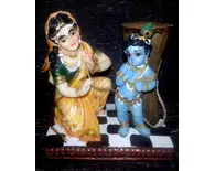 Damodar Krishna (Krishna the Butter Thief) Polyresin Figure (5" high) Damodar Krishna (Krishna the Butter Thief) Polyresin Figure (5" high)