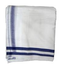 Dhoti / Chadar -- White Cotton Thick, 'Ajanta'