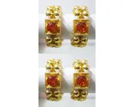 Deity Bracelets -- Gold with Colored Diamond