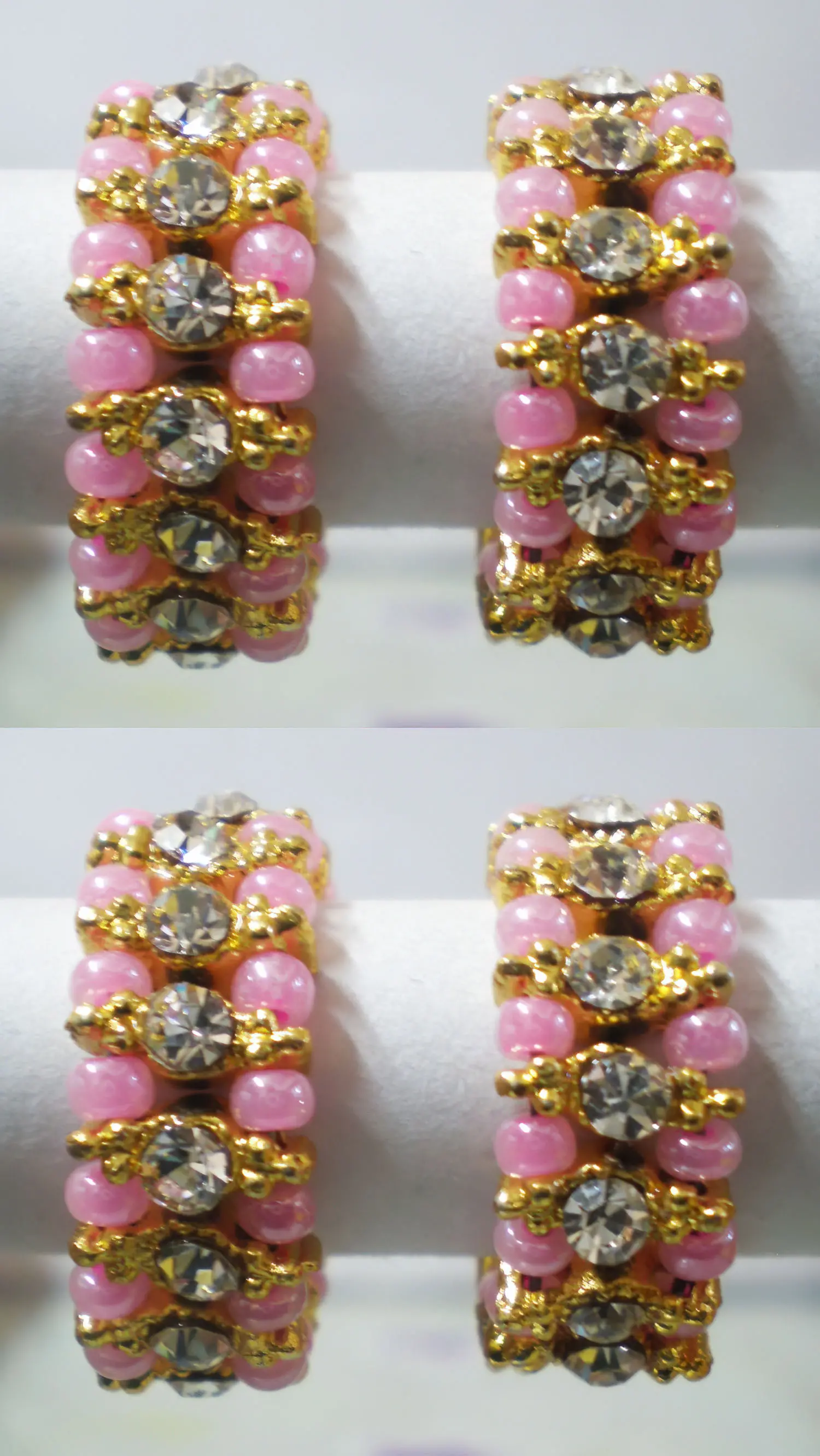 Deity Bracelets -- Gold with Colored Diamond