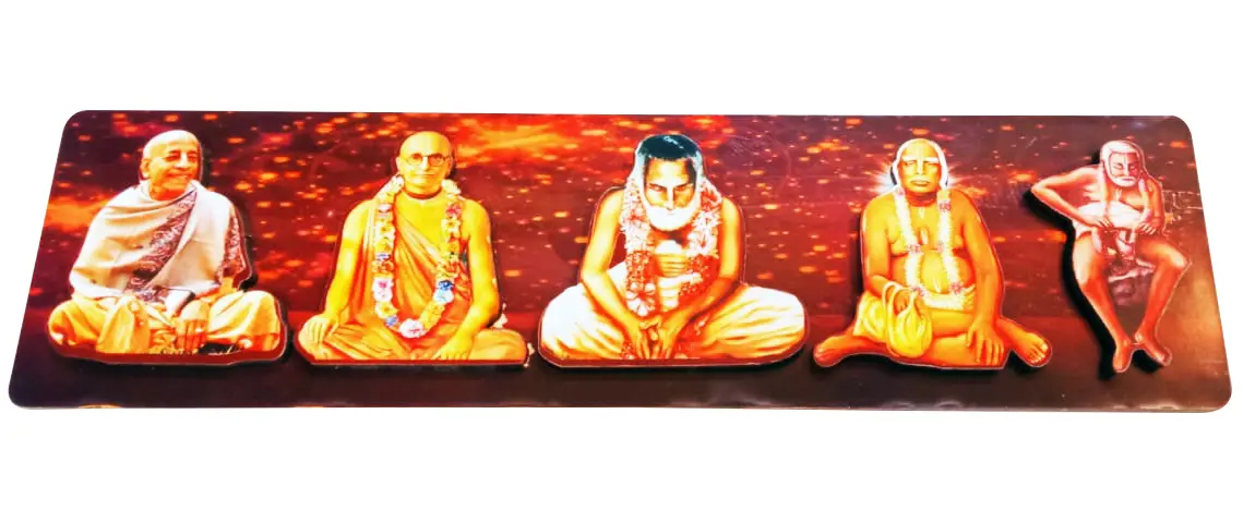 Folding Guru Parampara Display [with Lord Nrsimhadeva]