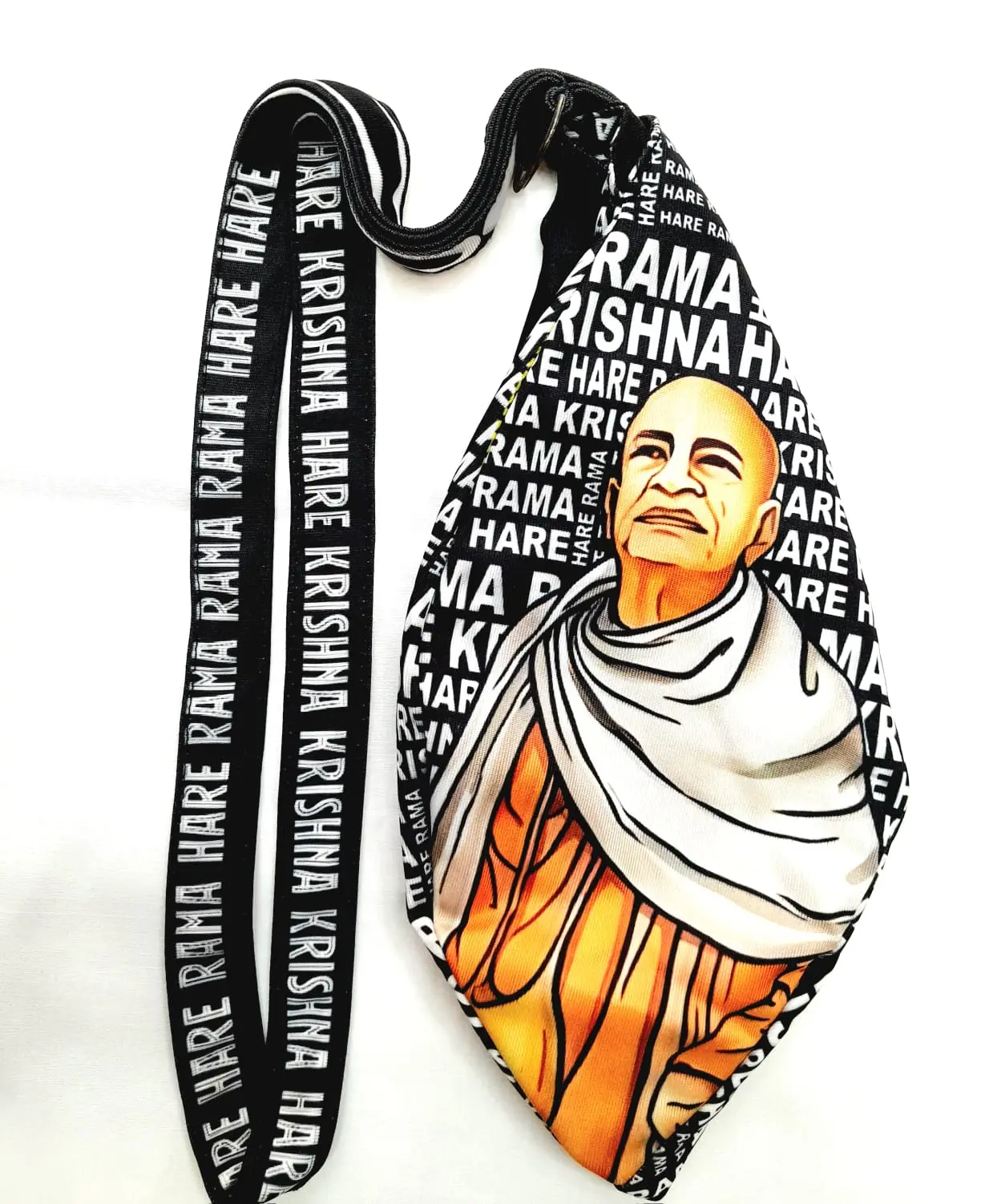 Radha Krishna on Lotus - Digitally Printed Bead-Bag [3 sides and strap] Standard Size