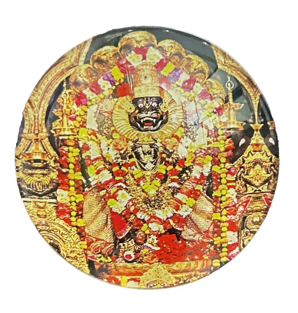 Round Lord Caitanya Mahaprabhu Magnet (2.3\" - 5.3 cm)