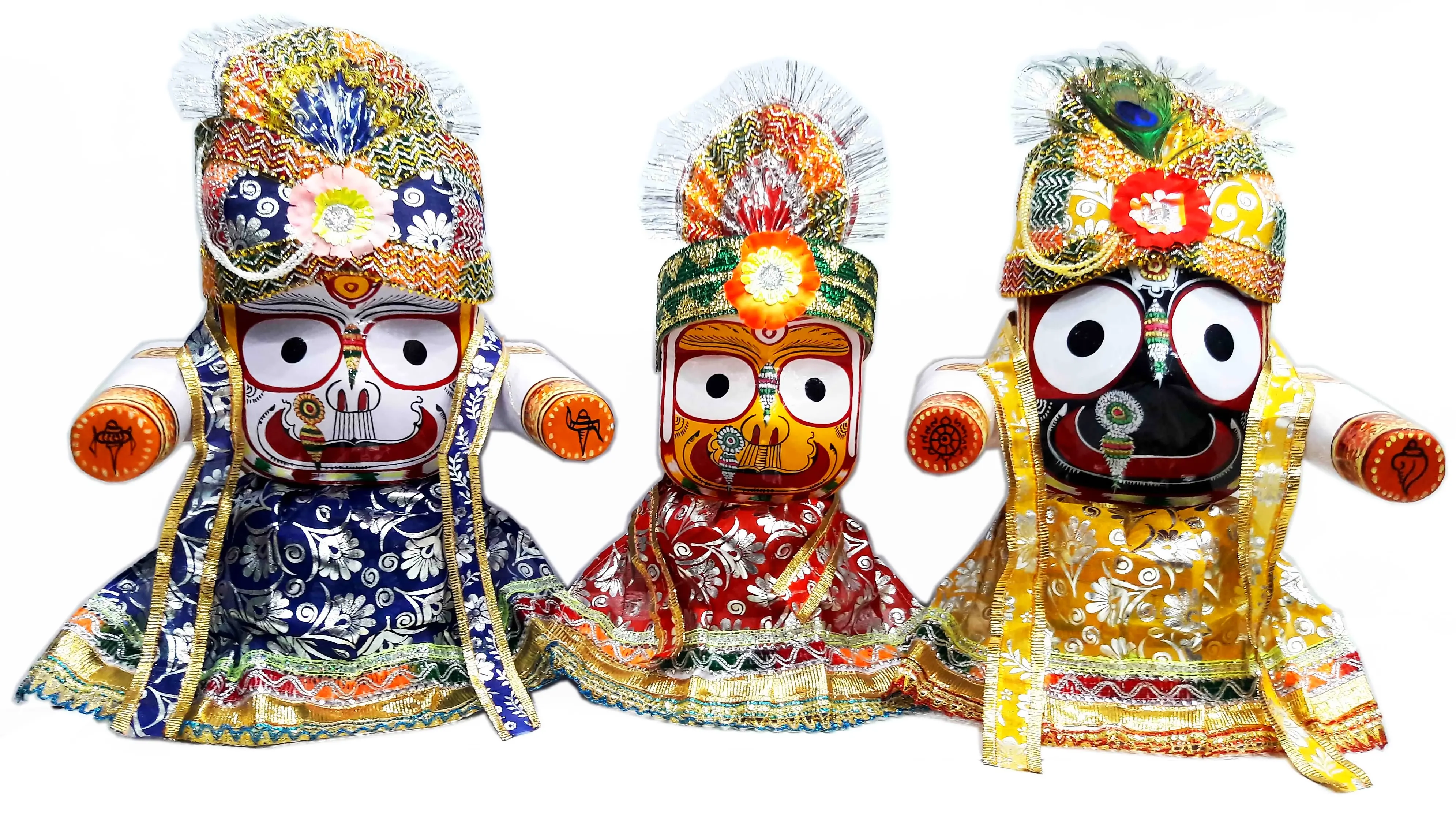 Jagannatha, Baladeva and Subhadra Deities, Small Size