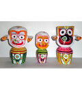 Jagannatha, Baladeva and Subhadra Deities (3\" High)