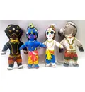 Krishna and Balaram with Kesi & Dhenukasur Demons Dolls -- Childrens Stuffed Toy