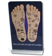 Lotus Feet of Lord Nityananda -- Altar / Table Stand