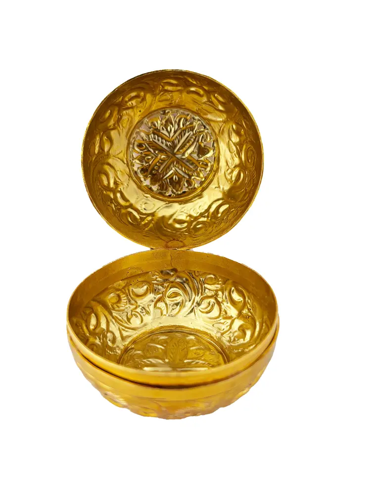 Multipurpose Golden Ornate Box