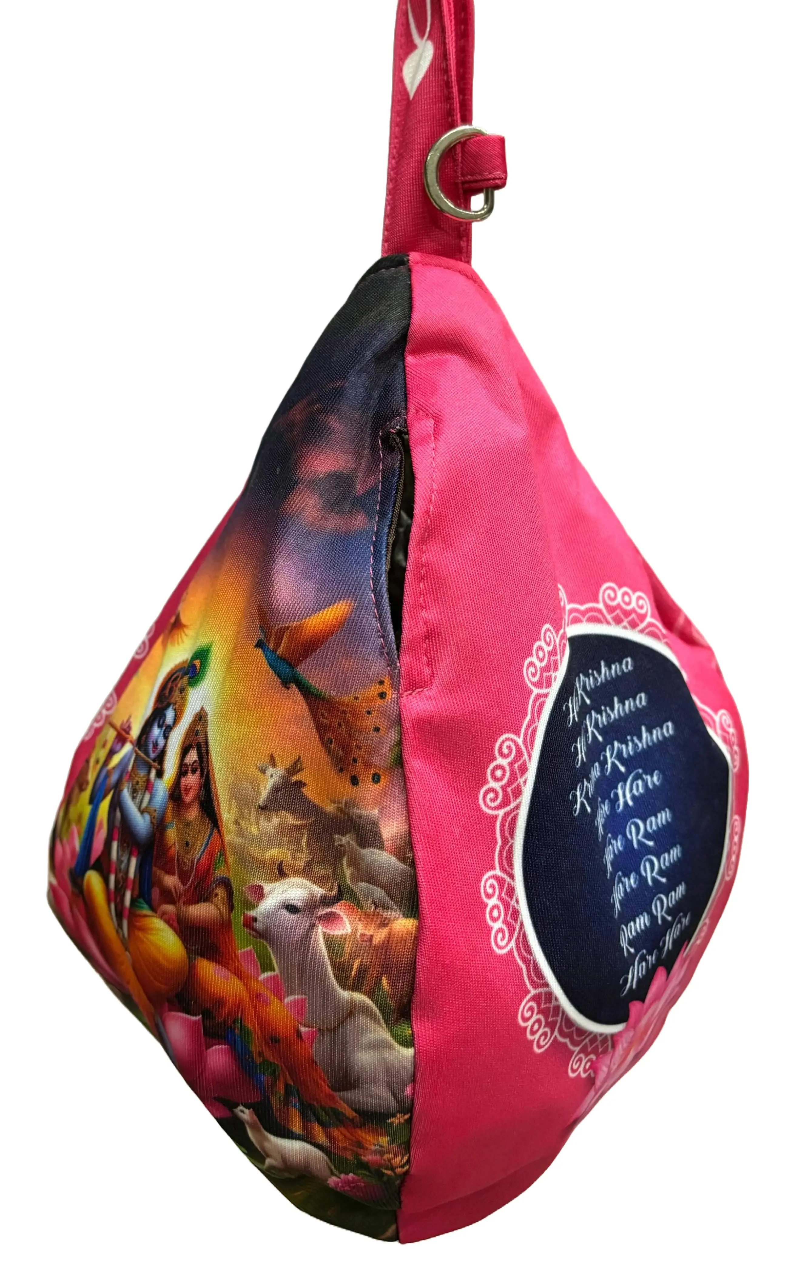 Jaya Gaura - Digitally Printed Bead-Bag [3 sides and strap] Standard Size