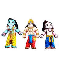 Childrens Stuffed Toys: Lord Rama, Laksmana and Hanuman