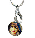 Srimati Radharani Key Ring (two sided)