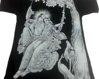 T-Shirt: Radha Krishna Black T-Shirt: Radha Krishna Black