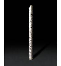 White Metal Decorative Flute, 9" inch