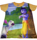 Boys Krishna Digital Print T-shirt