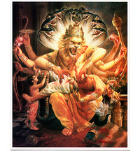 Lord Nrsimhadeva Greeting Cards Pack of 10