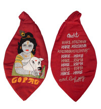 Gopal Japa Bead Bag (Krishna with Cow)