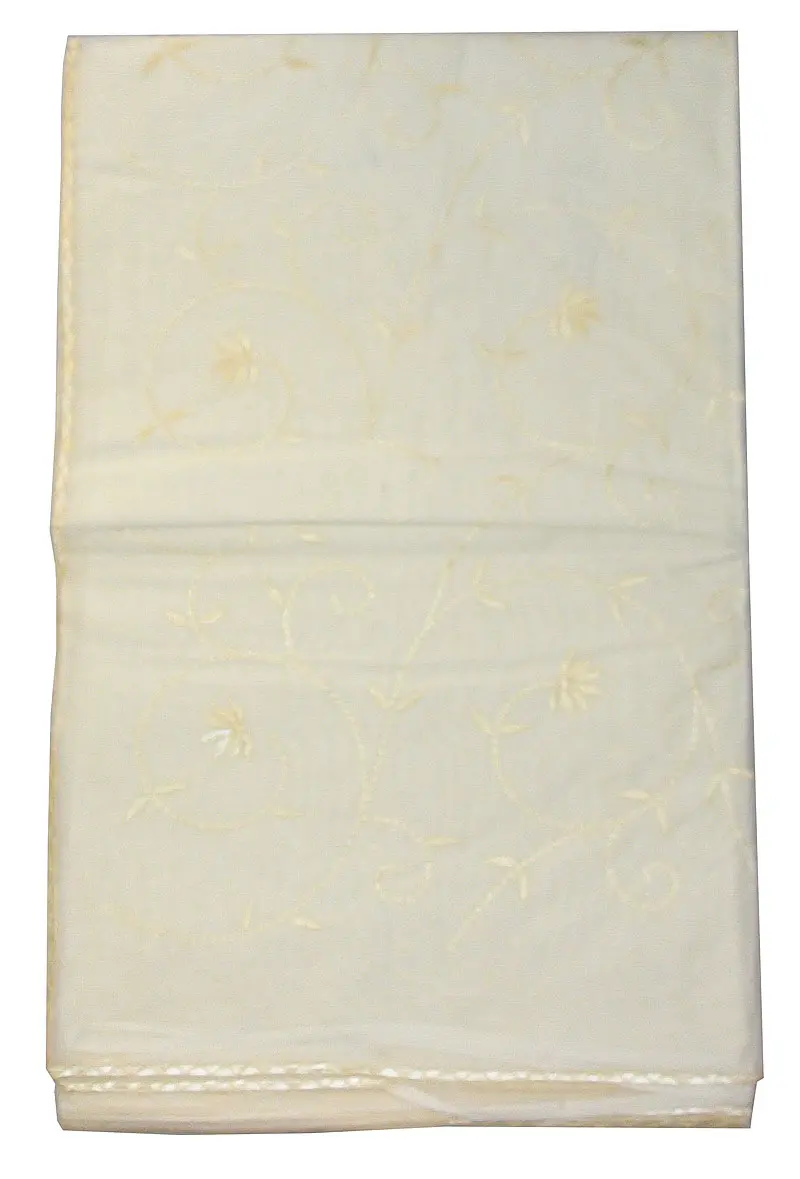Mulmul Plain Sari with Border - Pure Cotton