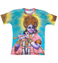 T-Shirt: Krishna Playing Flute -- All over Print