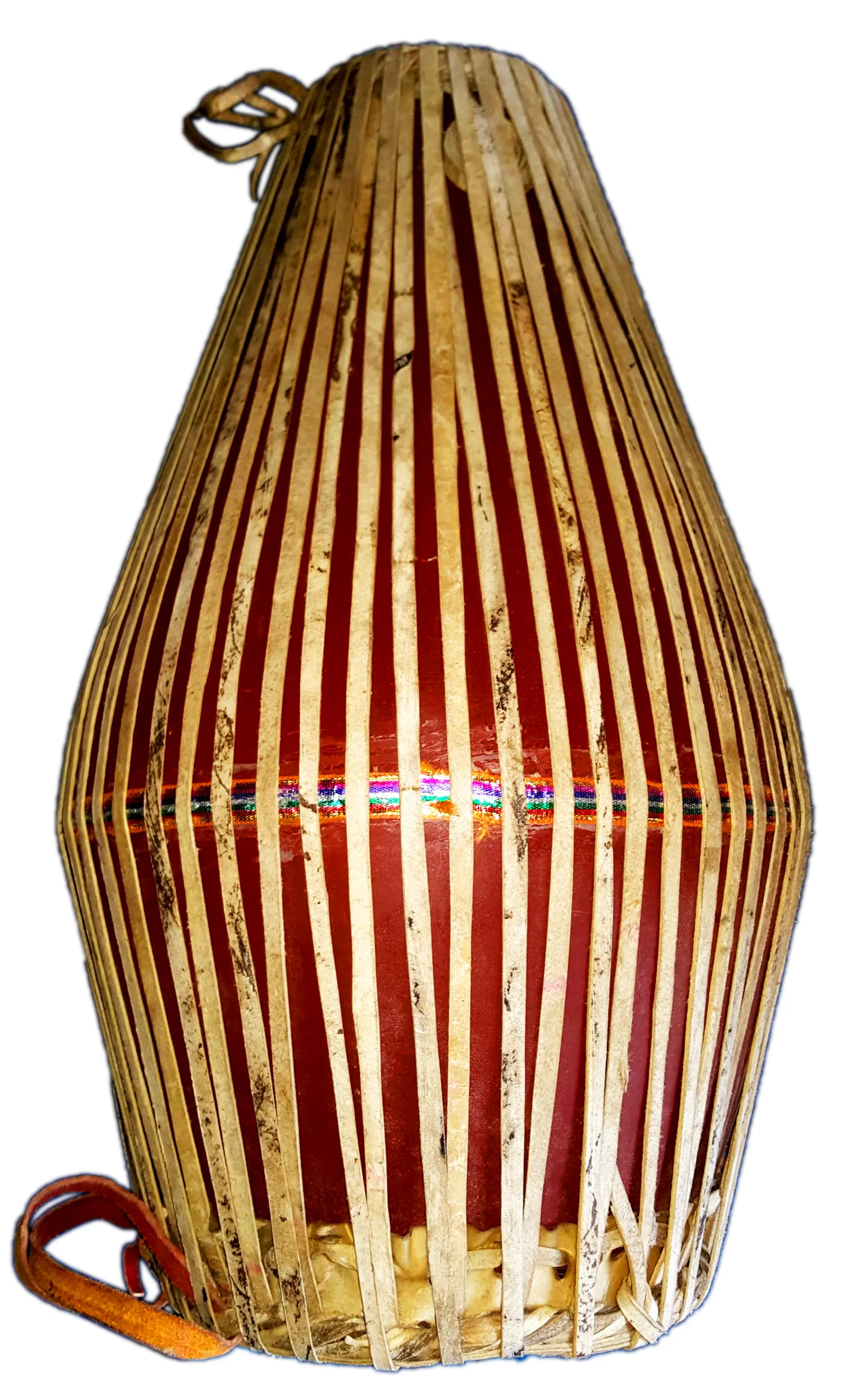 Fiberglass Mrdanga with Traditional Heads (Standard Size - 22\") Including Cloth Cover