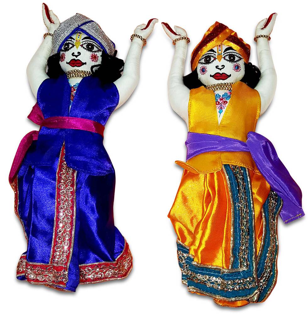 Childrens Stuffed Toy: Sri Sri Gaura Nitai Doll - 10\" Inches