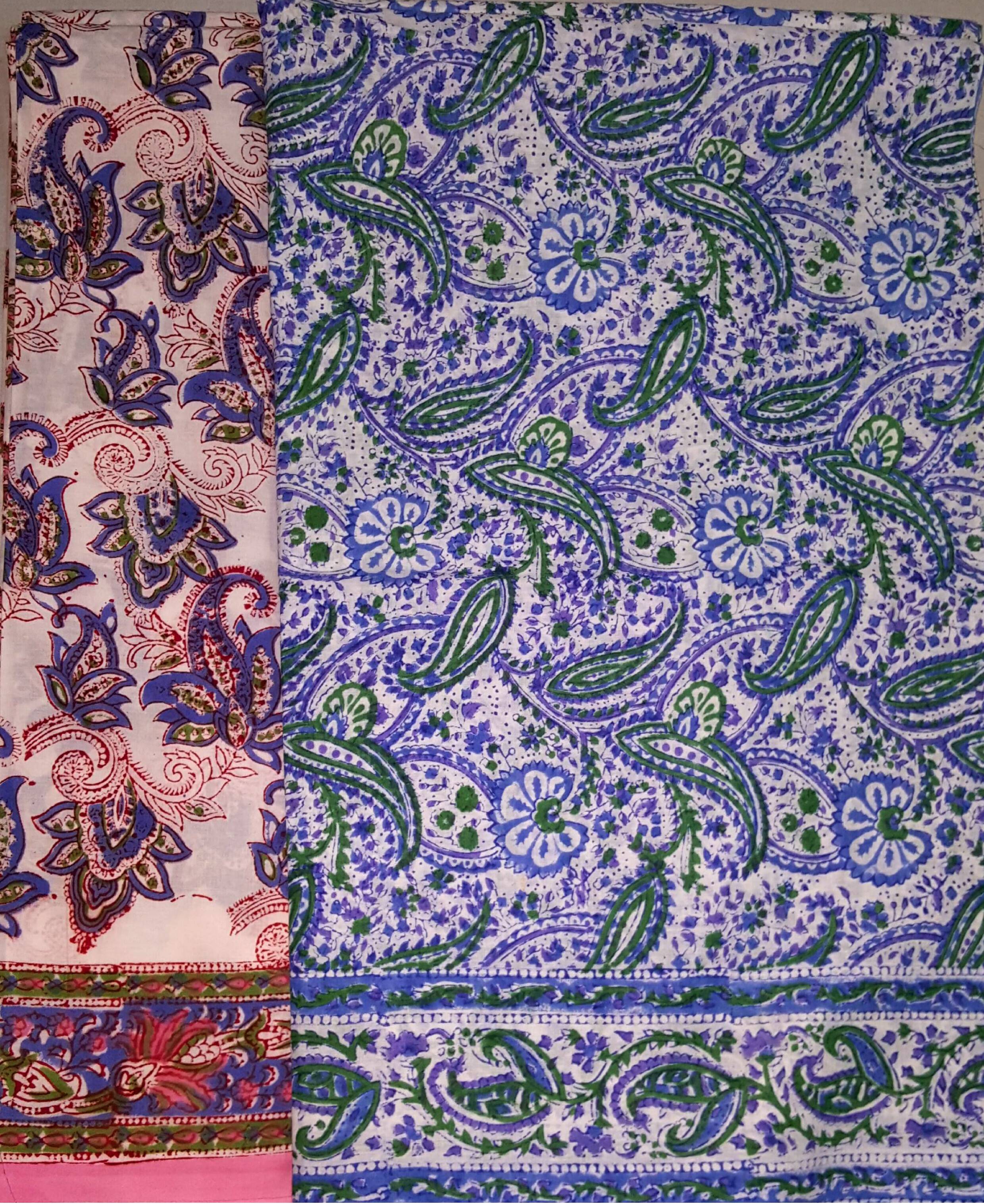 Sari, Jaipur Hand Printed