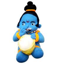 Childrens Stuffed Toy: Little Krishna Eating Butter