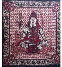 Lord Shiva Backdrop Cotton Print (220x210 cm)